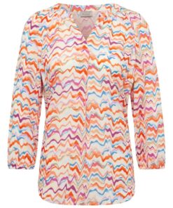 Rabe blouse fris oranje roze