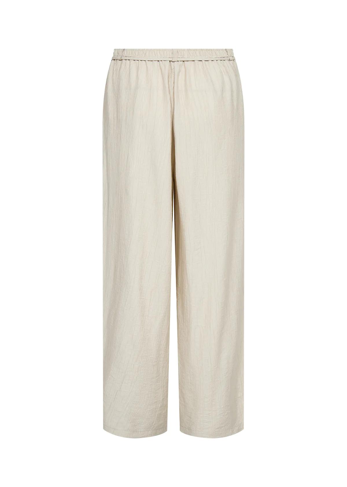 Soyaconcept Fabrina Relax Broek Zand Wide Leg - Afbeelding 3