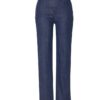 Donkerblauwe Relaxed by Toni Scarlet Wide Leg jeans van dunne lyocell-kwaliteit met een comfortabele elastische tailleband.