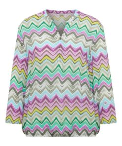 Alternative view of Rabe blouse lila zig zag patroon