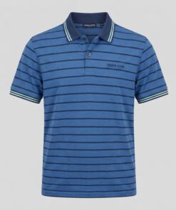 Alternative view of Chris Cayne Poloshirt Heren blauw gestreept