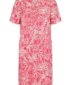Sunday jurk print koraalroze
