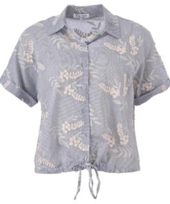 Enjoy blouse blauw structuur
