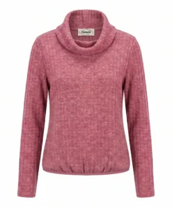 Sensia dames uni blouson Kolly met elastische zoom en wijde colkraag in het roze