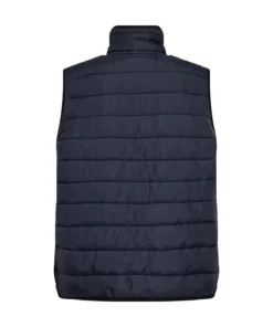 Soyaconcept dames bodywarmer SC-Benete 6 gewatteerd met rits en opstaande kraag in donkerblauw rug