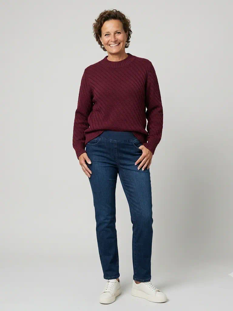 Rabe Damestrui Merlot met Turtleneck - Afbeelding 2
