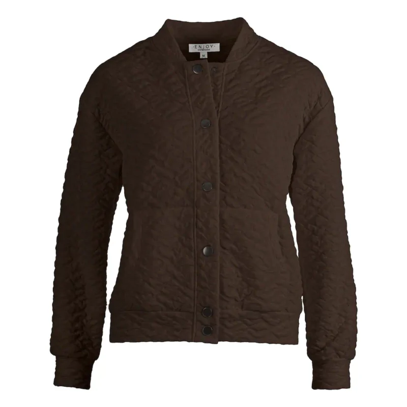 Enjoy Dames Vest Bruin 