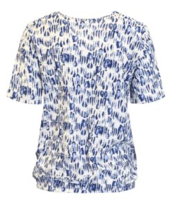 Brandtex Shirt Blauw wit - 100% katoen - Afbeelding 2