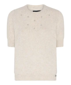Micha truitje korte mouw lichtbeige - Afbeelding 2
