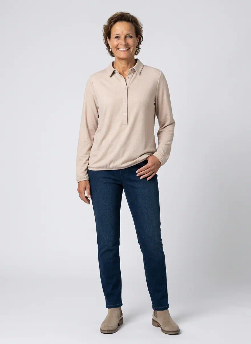 Dreamstar poloshirt ‘Elise’ Beige - Afbeelding 3