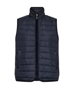 Soyaconcept dames bodywarmer SC-Benete 6 gewatteerd met rits en opstaande kraag in donkerblauw