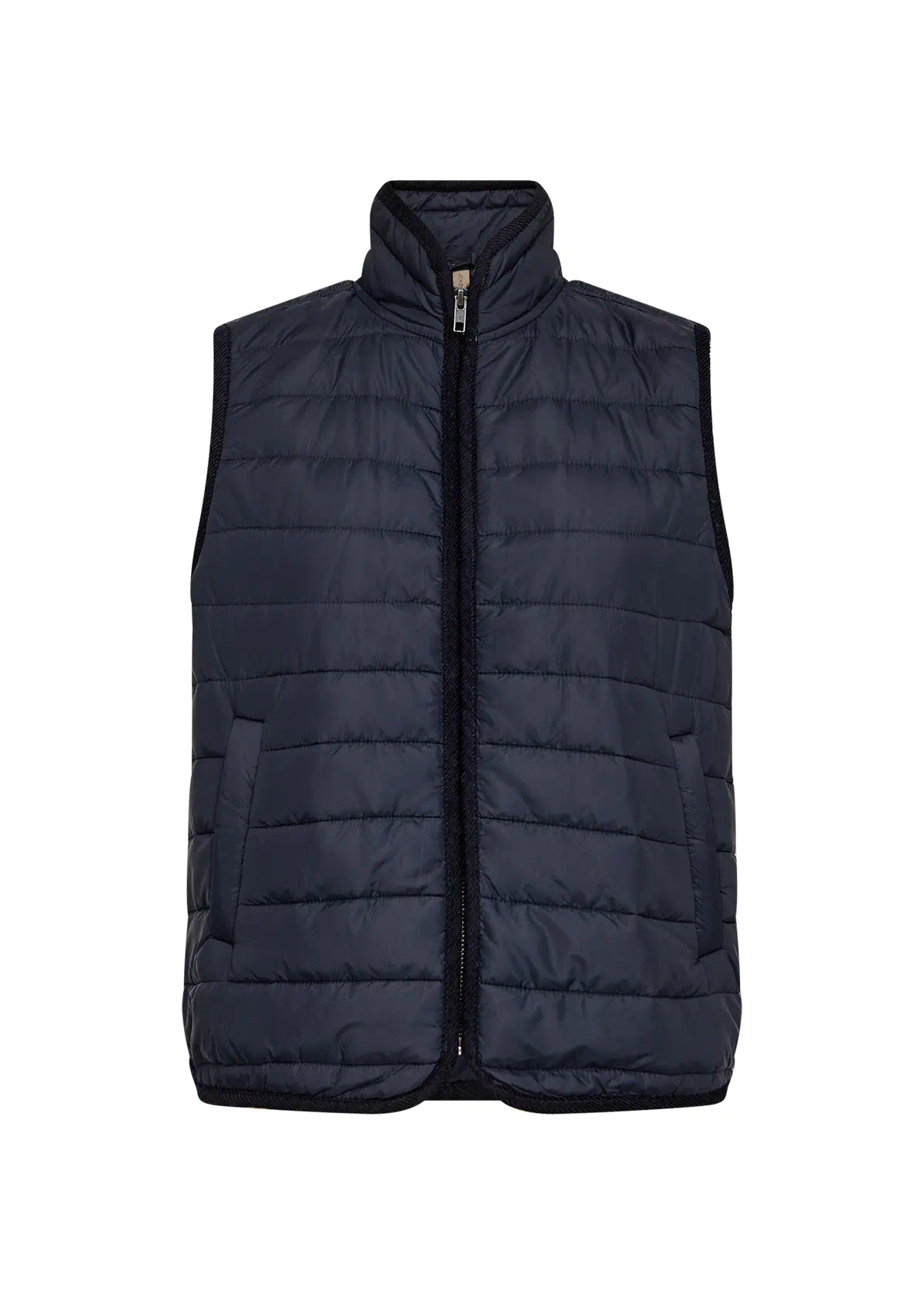 Soyaconcept dames bodywarmer SC-Benete 6 gewatteerd met rits en opstaande kraag in donkerblauw