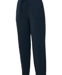 Dreamstar dames travel broek Baro met barrel fit en taillekoord in de kleur donker marineblauw