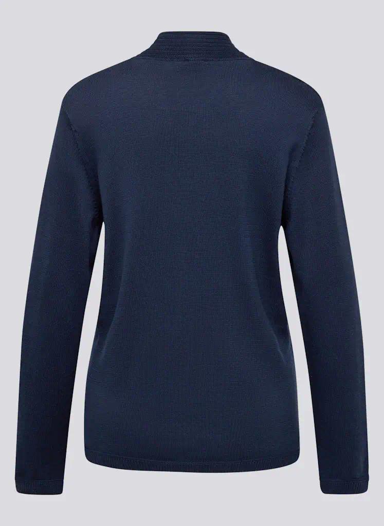 Rabe Damesvest donkerblauw ribbelstructuur - Afbeelding 3
