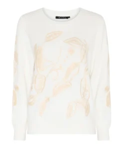 Micha trui off white met opdruk