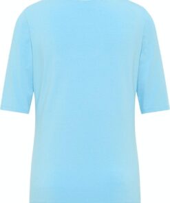 Barbara Lebek shirt turquoise uni - Afbeelding 2