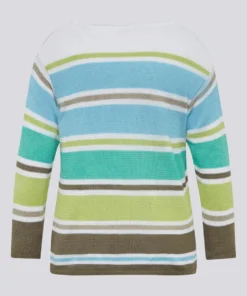 Rabe Damestrui Gestreept Blauw Groen - Afbeelding 3