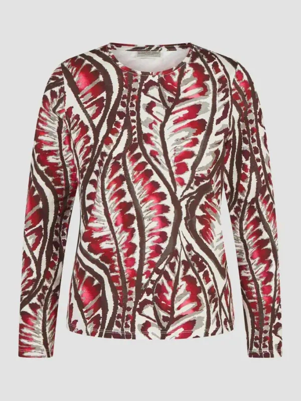 Barbara Lebek Dames Shirt Berry - Taupe 