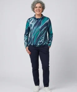 Sensia Dames blouson marine petrol 'Kylie' - Afbeelding 3