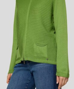 Rabe Damesvest Groen ribbelstructuur - Afbeelding 2