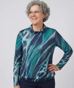 Alternative view of Sensia Dames blouson marine petrol 'Kylie'