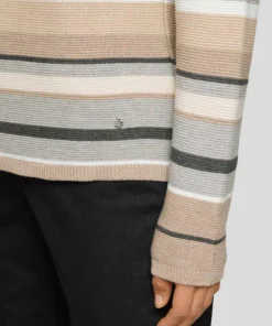 Rabe Damestrui grijs beige gestreept - Afbeelding 2