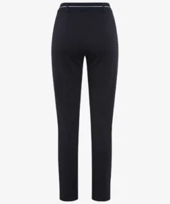 Raphaela by Brax dames slip-on broek model Lillyth in marine met elastische tailleband en strijkplooi_achetr