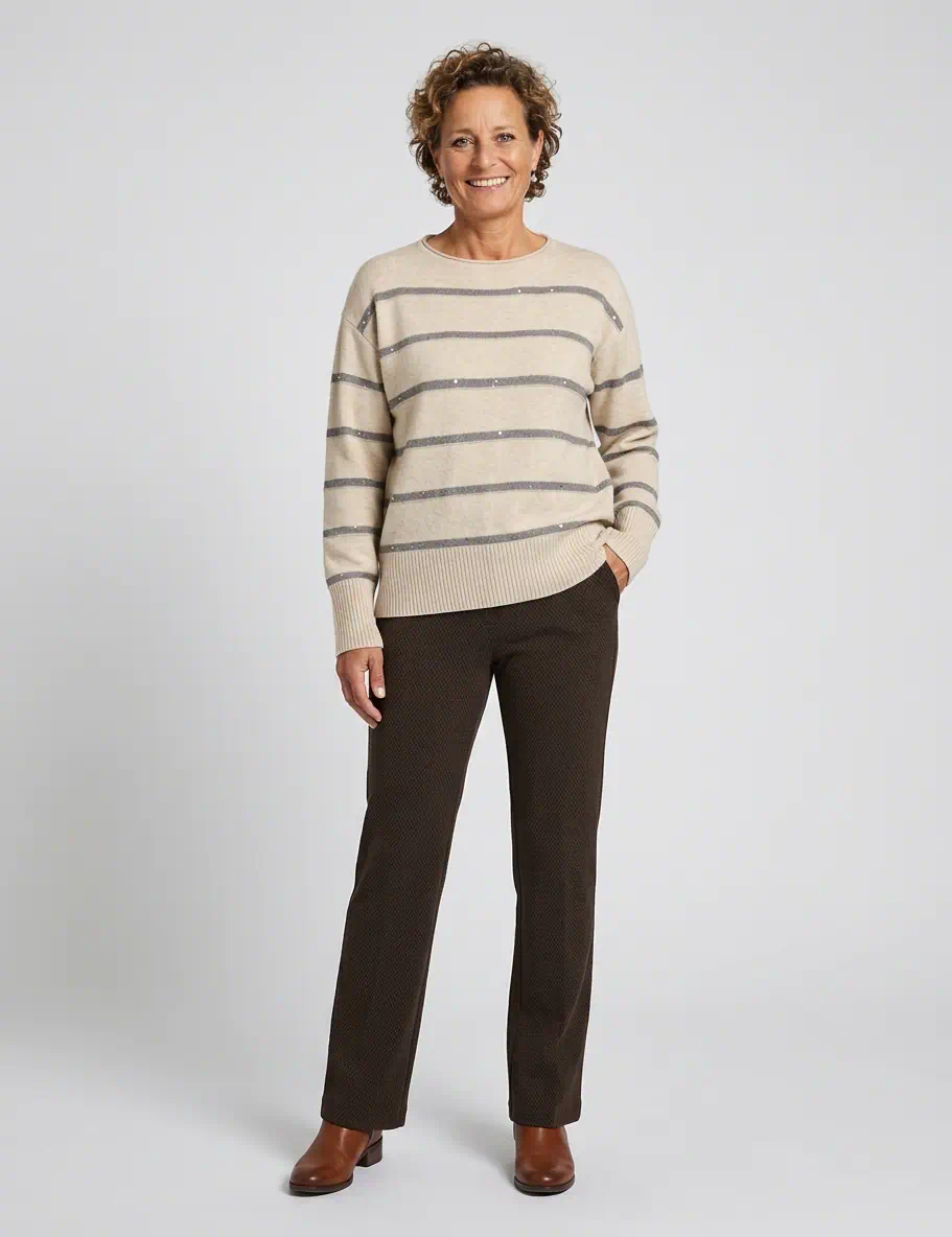 Betty Barclay trui taupe - Afbeelding 3
