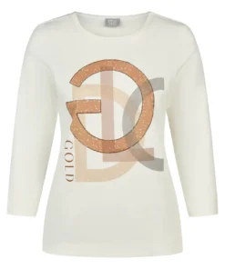Rabe shirt crème met opdruk