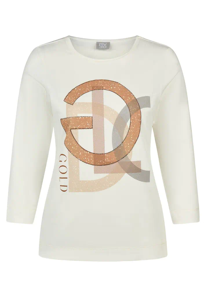 Rabe shirt crème met opdruk