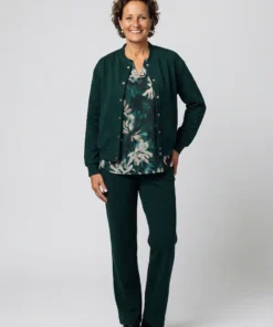 Enjoy broek wide leg bruin structuur - Afbeelding 2