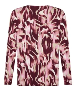 Signature blouson bordeaux / zand - Afbeelding 4