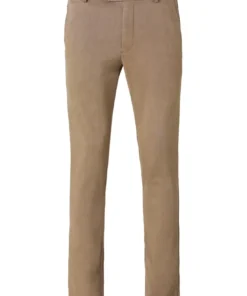 Meyer heren chino broek model Bonn in beige stretchkatoen met flexband
