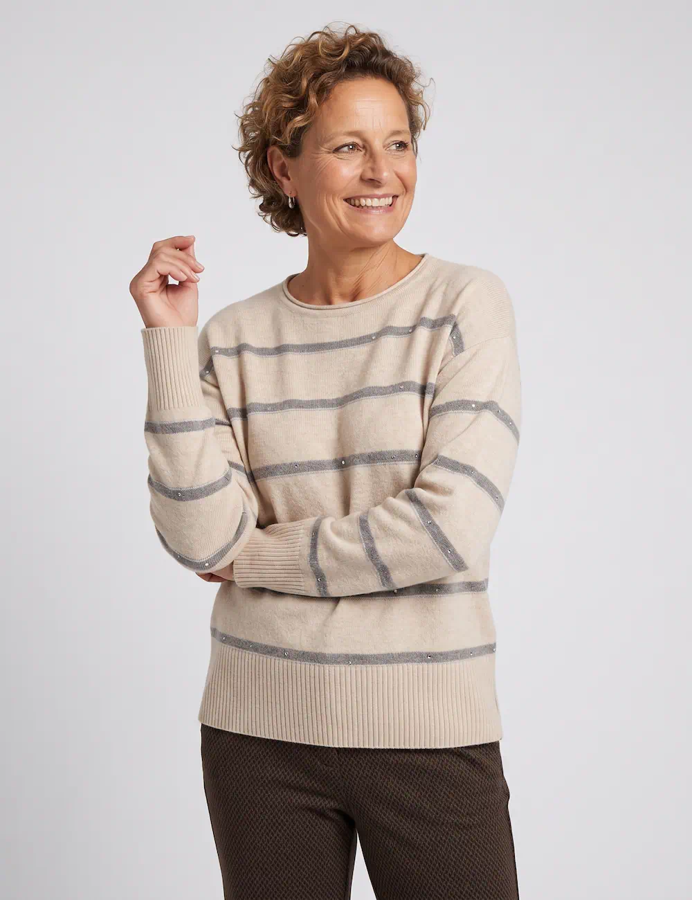 Betty Barclay trui taupe - Afbeelding 2