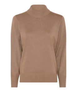 Micha trui cognac turtleneck