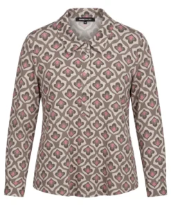 Frank Walder poloshirt roze / taupe