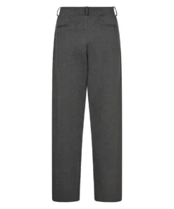 Soyaconcept dames pantalon SC-Nanni 3 in antracietgrijs met rechte pijpen en schuine steekzakken_achter