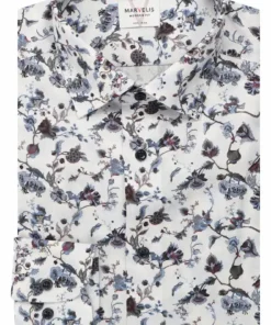 Marvelis Overhemd blauw gebloemd