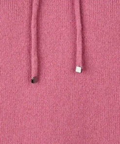 Rabe dames trui in het roze gemaakt van een zachte wolmix met lange mouwen en een klassieke ronde hals_detail