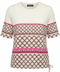 Frank Walder shirt roze beige