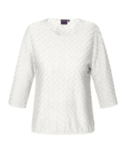 Shirt Brandtex offwhite structuur