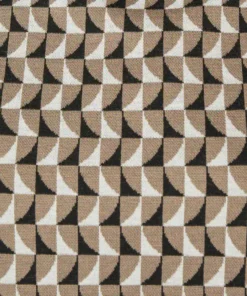 Rabe dames trui in beige en zwart met comfortabele turtleneck en lange mouwen_detail