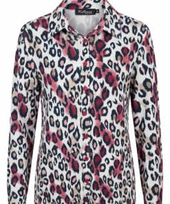 Aga blouse bordeaux panter