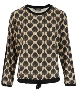 Leona blouson beige dessin