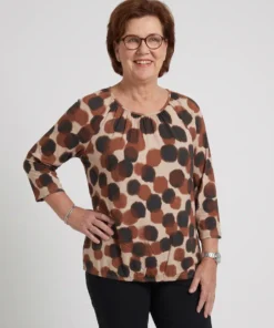 Signature blouson taupe stip mix - Afbeelding 2